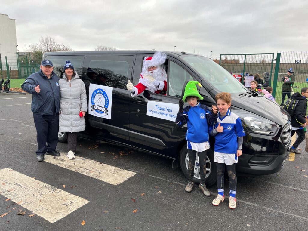 Santa Arrives With The Bus